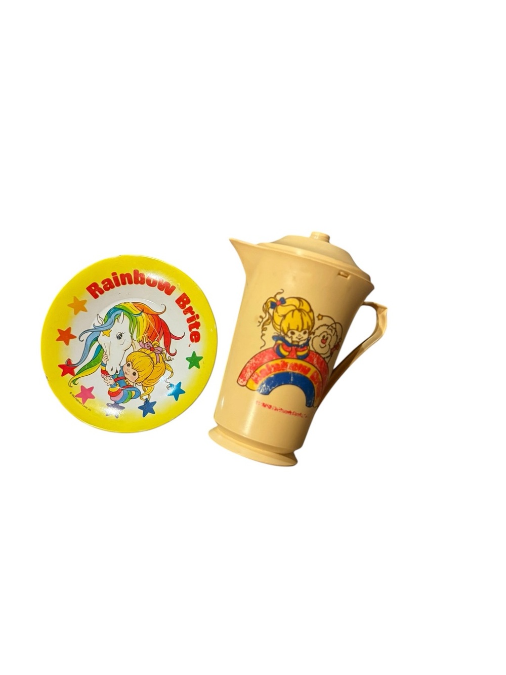 Vintage Rainbow Brite tea set pieces